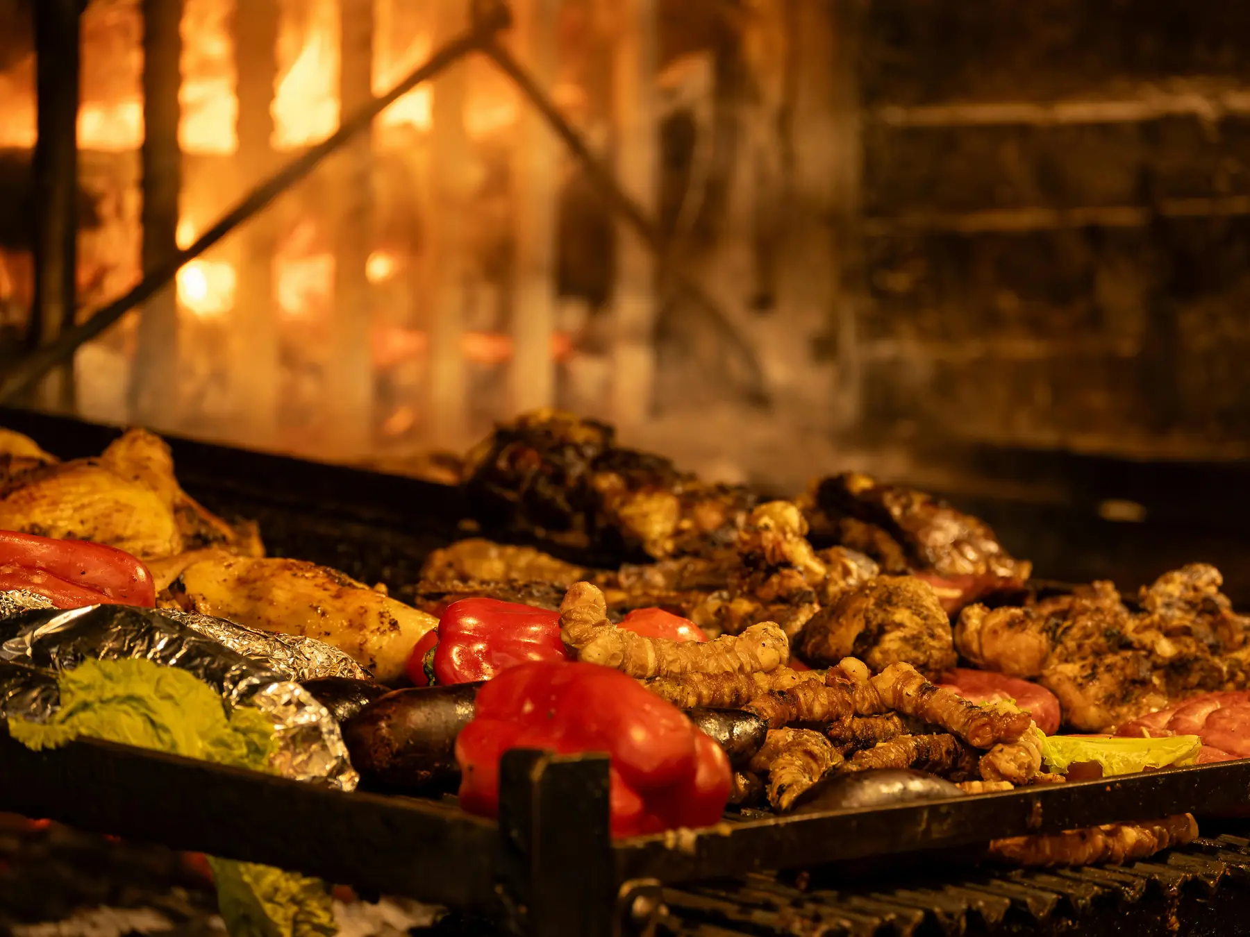 Cordero al Palo spit-roasted lamb
