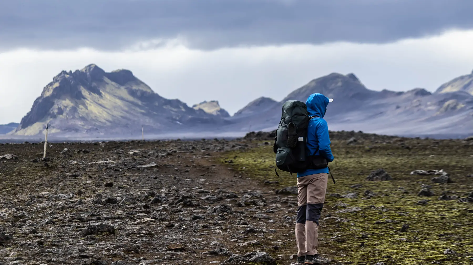 Essential hiking gear laid out for a Patagonia trip