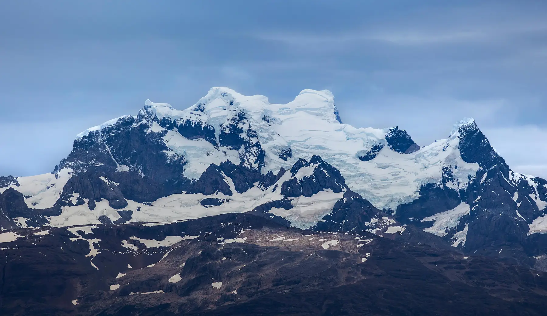The remote back side of the Paine Massif viewed from the O Circuit trail