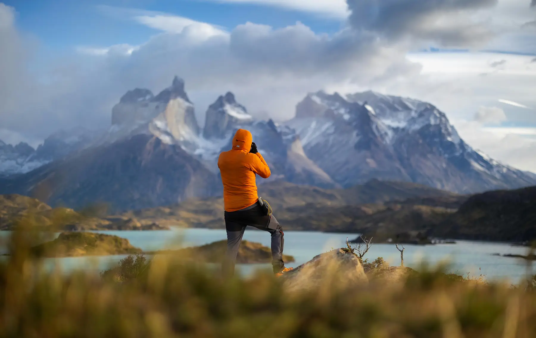 Patagonian landscape and trails