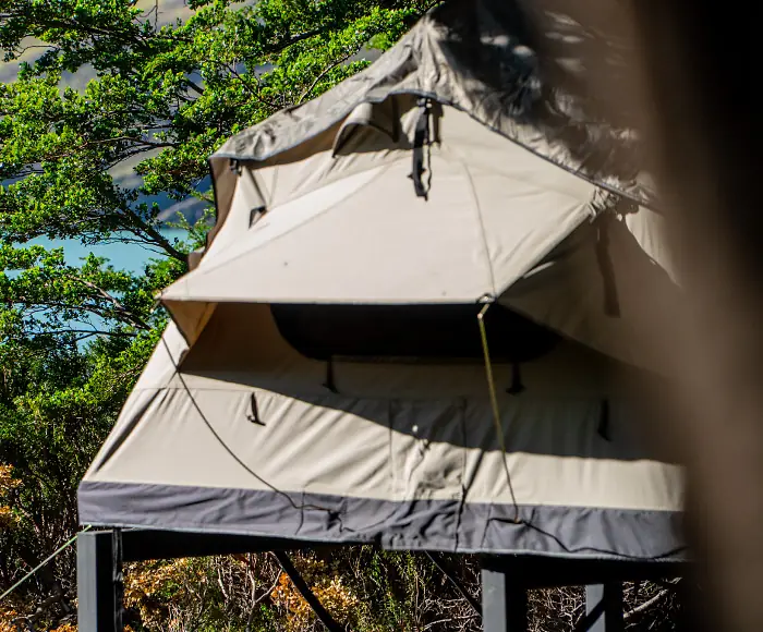 Camping under the stars on the W Trek circuit.